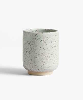 Greens Cylindrical Shape Ceramic Plant Pot